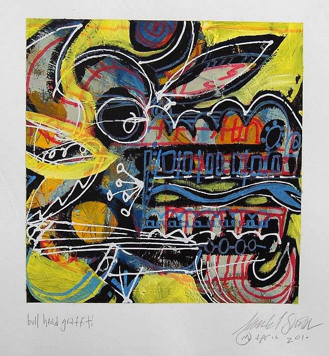 Mark T. Smith, Bull Head Graffiti, 2010
Mixed Media on Paper, 19 x 24 inches