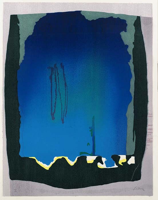 Helen Frankenthaler, Freefall, 1993
Woodcut Printed in Colors, on Hand-Dyed TGL Handmade Paper, 77 1/2 x 60 3/8 inches