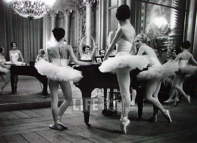Alfred Eisenstaedt, The Parisians: Ballerinas Around Piano, Opera de Paris
Vintage Silver Gelatin Print, 10 x 13 1/2 inches