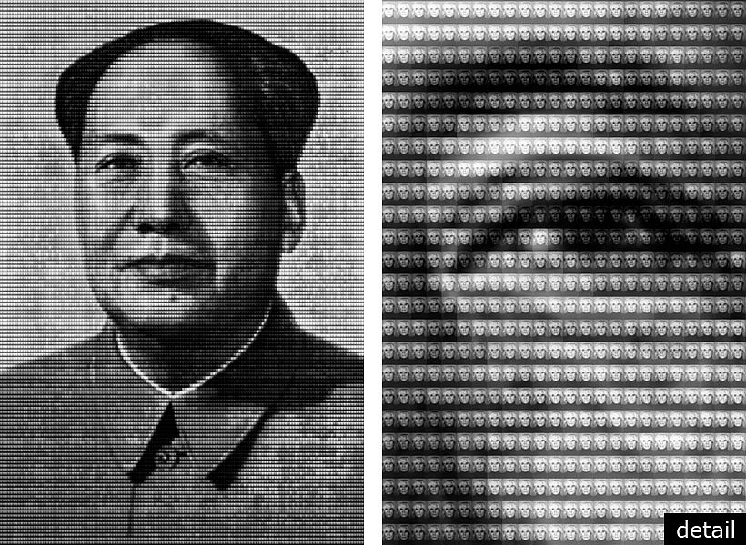 Alex G. Cao, MAO vs WARHOL, 2010
Chromogenic Print with Dibond Plexiglass, 60 x 40 inches; 108 x 72 inches
