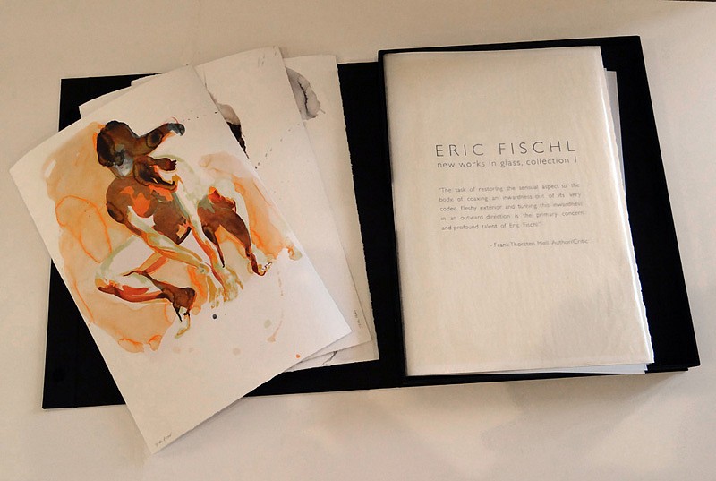 Eric Fischl, New Works on Paper and in Cast Glass (Portfolio), (Arching Woman, Tumbling Woman, Crouching Woman), 2012
3 limited edition pigment prints on watercolor paper, 13 ½ x 20 inches