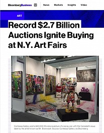 Press: Record $2.7 Billion Auctions Ignite Buying at N.Y. Art Fairs, May 21, 2015 - Katya Kazakina and Mary Romano