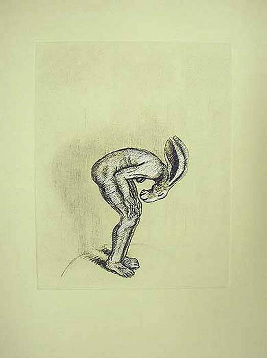 Sophie Ryder, Bending Figure, 2002
Solar Etching, 18 x 15 inches
