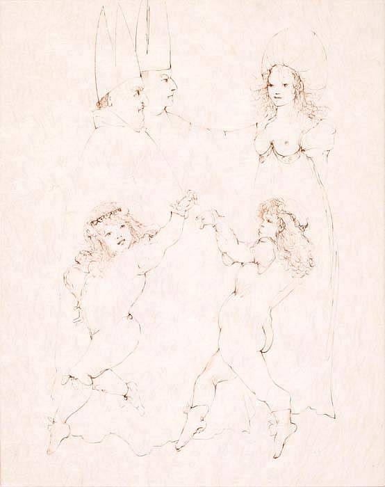 Leonor Fini, Untitled 4, 1975
Etching on Japan, 22 x 15 inches