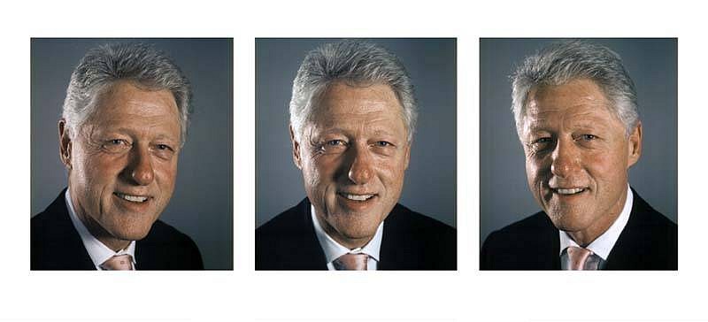 Chuck Close, Bill Clinton - Triptych, 2009
Three Archival Pigment Prints on Crane Portfolio Rag Paper, 46 x 35 inches