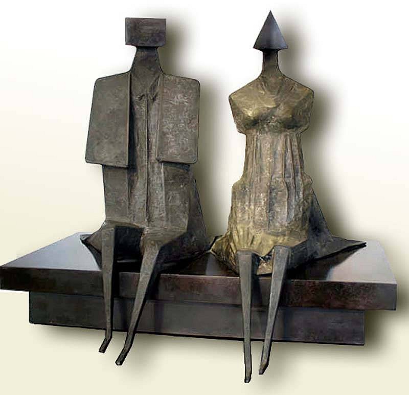 Lynn Chadwick, Back to Venice II, 1988
Bronze Sculpture, 24 3/4 x 28 1/8 x 21 1/4 inches