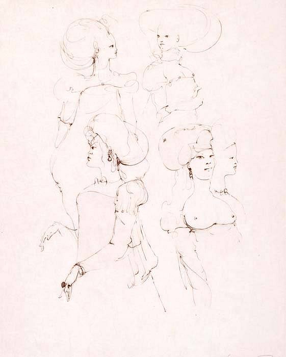 Leonor Fini, Untitled 10, 1975
Etching on Japan, 22 x 15 inches