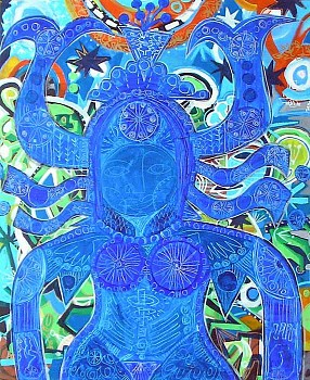Work:&nbsp;Mark T. Smith Blue Goddess