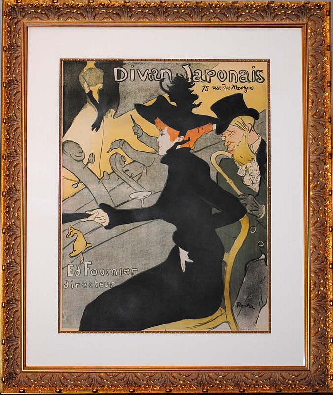 Henri de Toulouse-Lautrec, Divan Japonais, ca. 1893
Original Color Lithograph, 31 7/8 x 24 5/8 inches