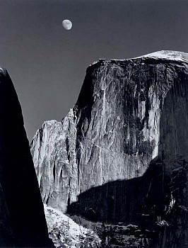 Ansel Adams - Ansel Adams Moon and Half Dome