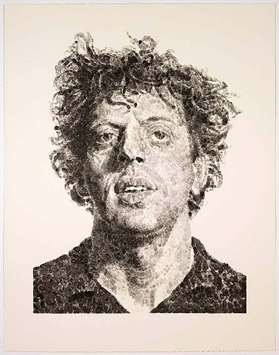 Chuck Close, Phil/Fingerprint, 2009
Screenprint, 55 1/2 x 44 inches