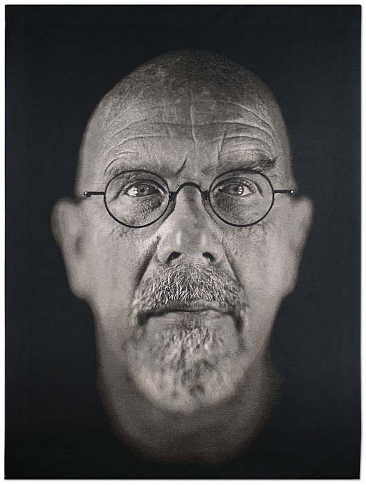 Chuck Close, Self-Portrait, Black & White, 2009
Jacquard Tapestry, 103 x 79 inches