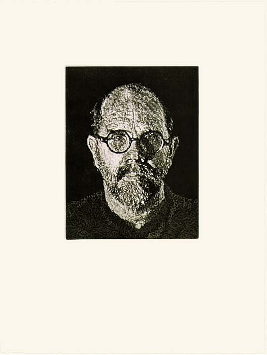 Chuck Close, S.P. II, 1997
Linoleum Cut Printed Reductively, 24 x 18 inches