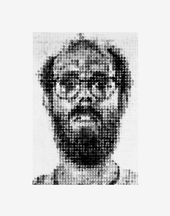 Chuck Close, Self-Portrait, 1988
Spitbite Aquatint, 20 1/2 x 15 5/8 inches