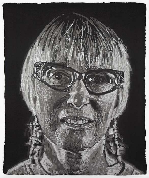 Chuck Close, Janet/Pulp, 2007
Stenciled Handmade Paper Print, 48 x 40 inches