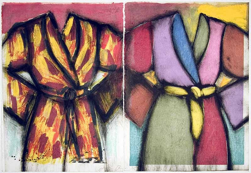 Jim Dine, Winter on the Cruise, 2005
Lithograph and Woodcut with Hand Painting, 30 1/4 x 44 1/2 inches