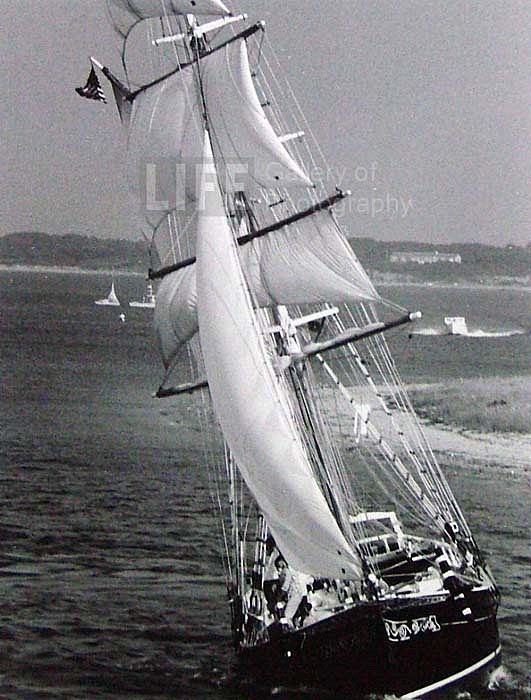 Alfred Eisenstaedt, The "Black Pearl", Edgartown, Massachusetts
Silver Gelatin Print, 10 x 8 inches