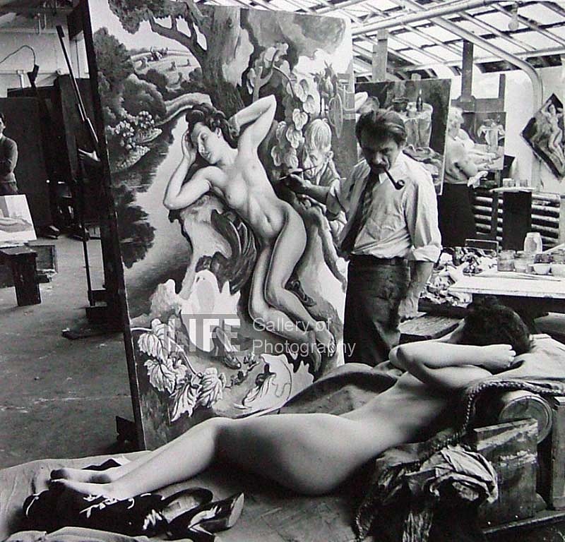 Alfred Eisenstaedt, Thomas Hart Benton Paints "The Rape of Persephone", 1938
Silver Gelatin Print, 16 x 20 inches