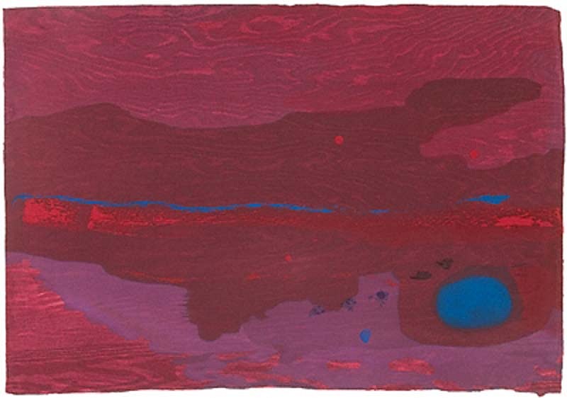 Helen Frankenthaler, Japanese Maple, 2005
Sixteen Color Ukiyo-e Style Woodcut, 25 x 38 inches