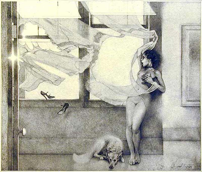 Peter Milton, Io and Jupiter, 2004
Resist Ground Etching and Engraving, 11 1/2 x 13 inches