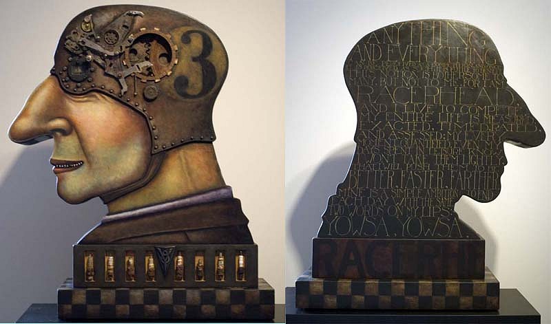 Markus Pierson, Racerhead, 2010
Original Found Object Sculpture, 34 x 24 x 9 inches