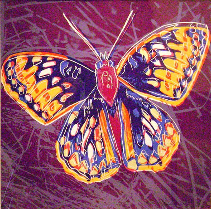 Andy Warhol, San Francisco Silverspot, 1983
Silkscreen on Lenox Museum Board, 38 x 38 inches