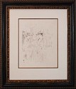 Henri de Toulouse-Lautrec, Promenoir
ca. 1899, Lithograph Printed in Olive Black Green Ink