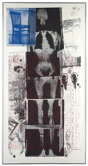 Robert Rauschenberg, Booster, 1967
Color Lithograph and Screenprint on Curtis Rag Paper, 72 x 35 1/2 inches