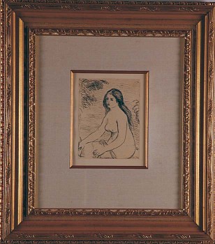 Pierre Auguste Renoir -&nbsp;Pierre Auguste Renoir Femme Nue Assise