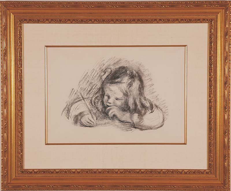 Pierre Auguste Renoir, Le Petit Garcon au Porte-Plume, 1902-1903/1904
Original Lithograph in Black Ink, 11 3/4 x 15 3/4 inches