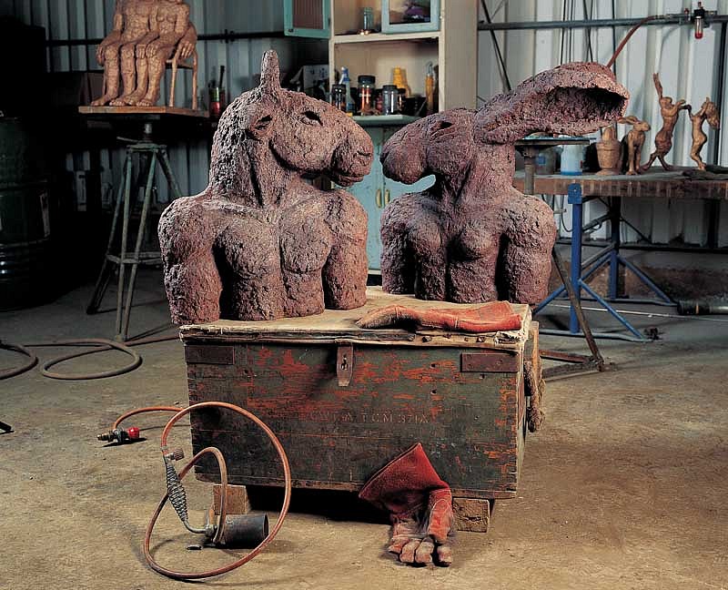 Sophie Ryder, Minotaur and Lady-Hare Torsos, Maquettes, 2000
Bronze Sculpture, 24 inches