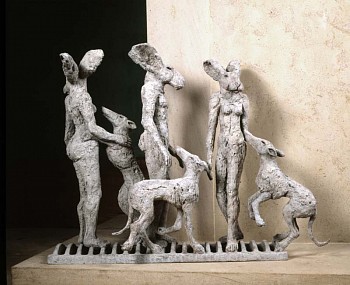 Work: Sophie Ryder Paint Pots, Maquette