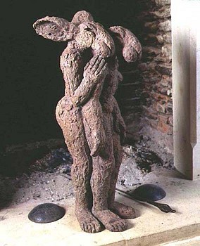 Work: Sophie Ryder Mother and Child, Maquette