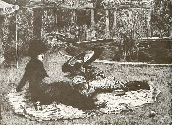 James Jacques Tissot -&nbsp;James Jacques Tissot Sur L'Herbe
