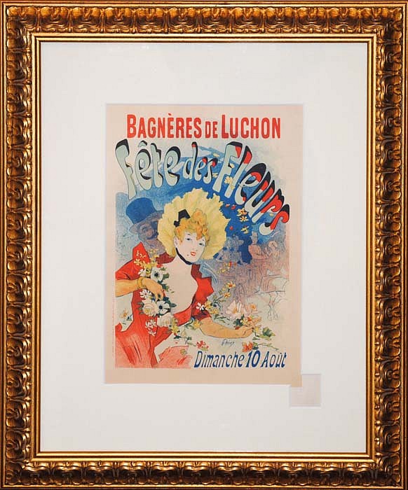 Jules Chéret, Fete de Fleur (Flower Show at Bagneres de Luchon), 1896
Original Lithograph from "Les Maitres de l'Affiche" series, 15 3/4 x 11 3/8 inches