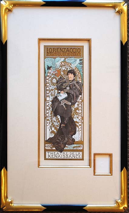 Alphonse Mucha, Lorenzaccio, 1898
Original Lithograph from "Les Maitres de l'Affiche" Series, 15 3/4 x 11 3/8 inches