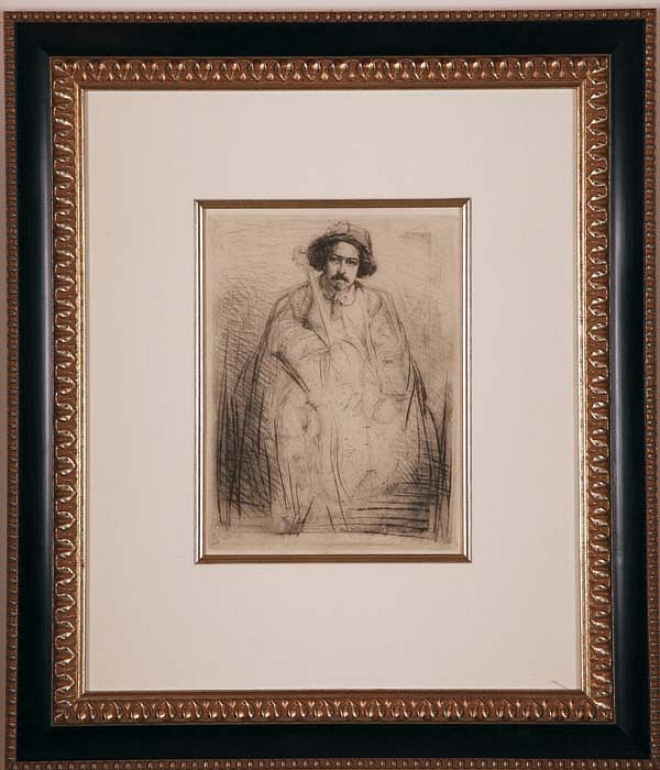 James Whistler, Becquet, ca. 1859
Etching Printed in Black Ink on Japanese Laid Paper, 10 1/8 x 7 5/8 inches
