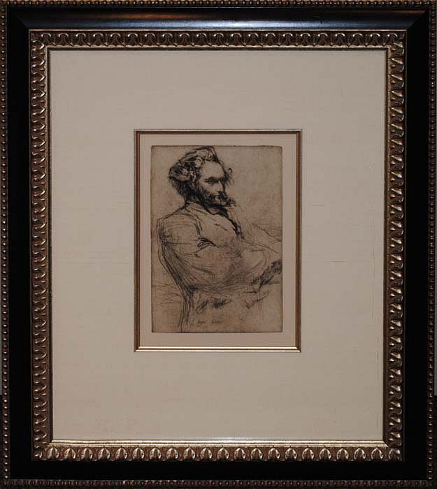 James Whistler, Drouet, ca. 1879
Etching, 8 7/8 x 6 inches