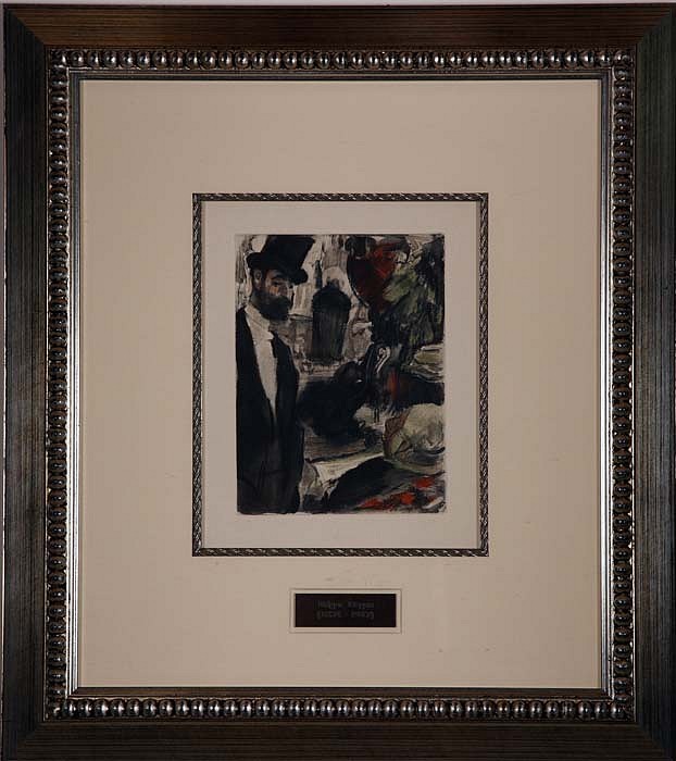 Edgar Degas, Ludovic Halevy Finds Madame Cardinal in the Dressing Room, 1880/1938 - 1939
Original Soft-Ground Etching from La Famille Cardinal, 6 1/4 x 8 1/4 inches