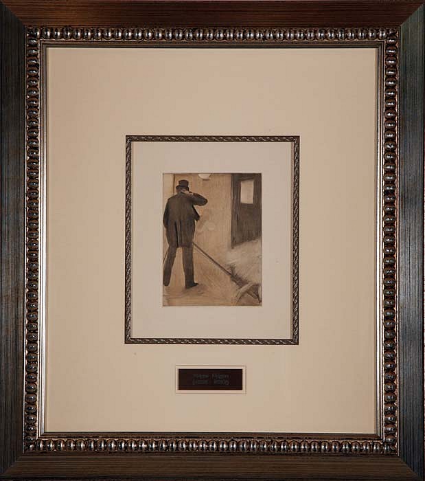 Edgar Degas, Ludovic Halevy Backstage, 1880/1938 - 1939
Soft-Ground Etching Created from La Famille Cardinal, 6 1/4 x 8 1/4 inches