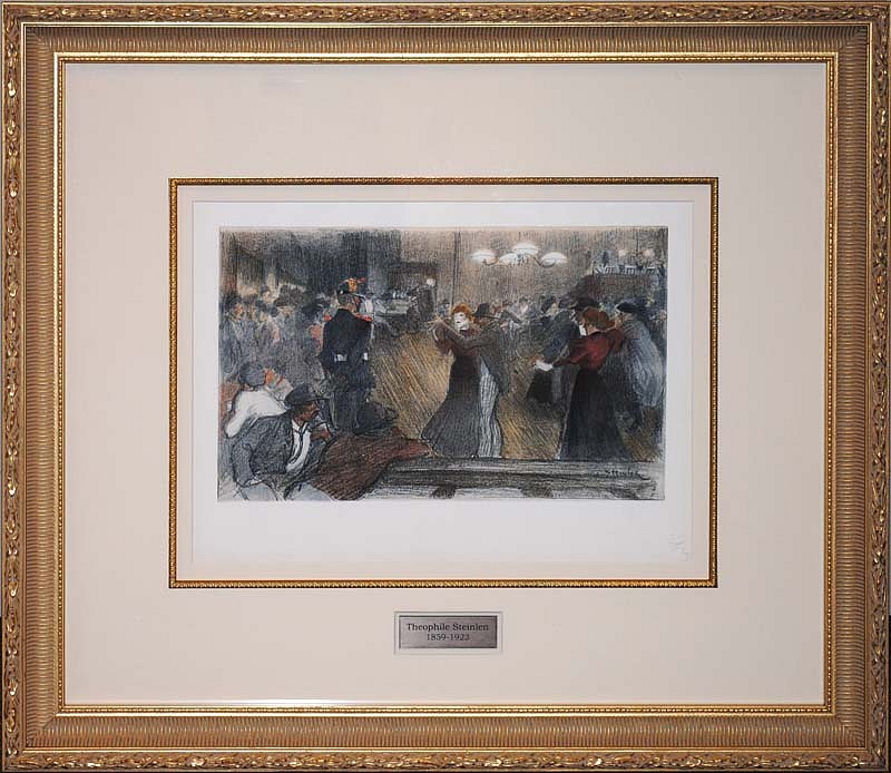 Theophile Alexandre Steinlen, Bal de Barriere, ca. 1898 - 1899
Lithograph in Color, 12 x 16 inches