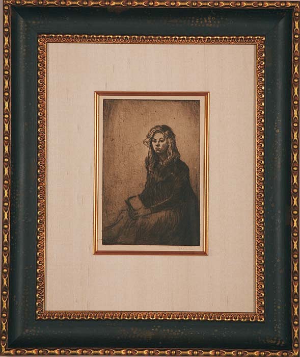 Theophile Alexandre Steinlen, Croquis de Fillette, ca. 1902
Etching on Zinc, 12 7/8 x 6 inches
