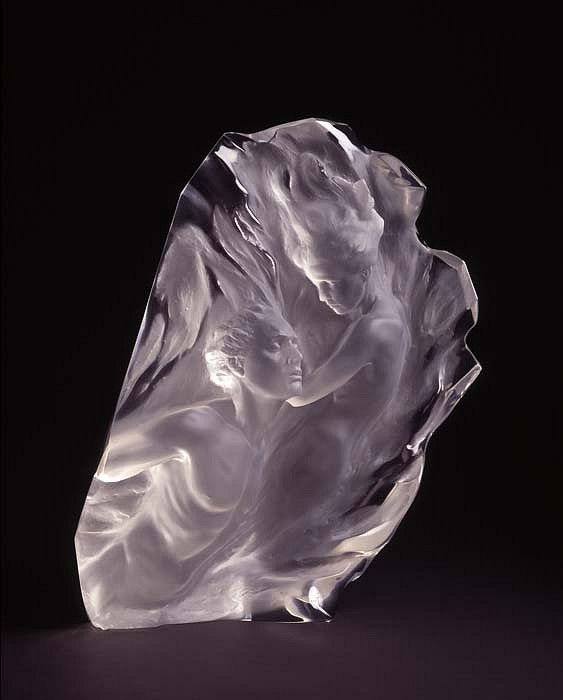 Frederick Hart, Ex Nihilo, Working Model Fragment, 2005
Clear Acrylic Resin Sculpture, 20 1/2 x 17 x 6 1/2 inches