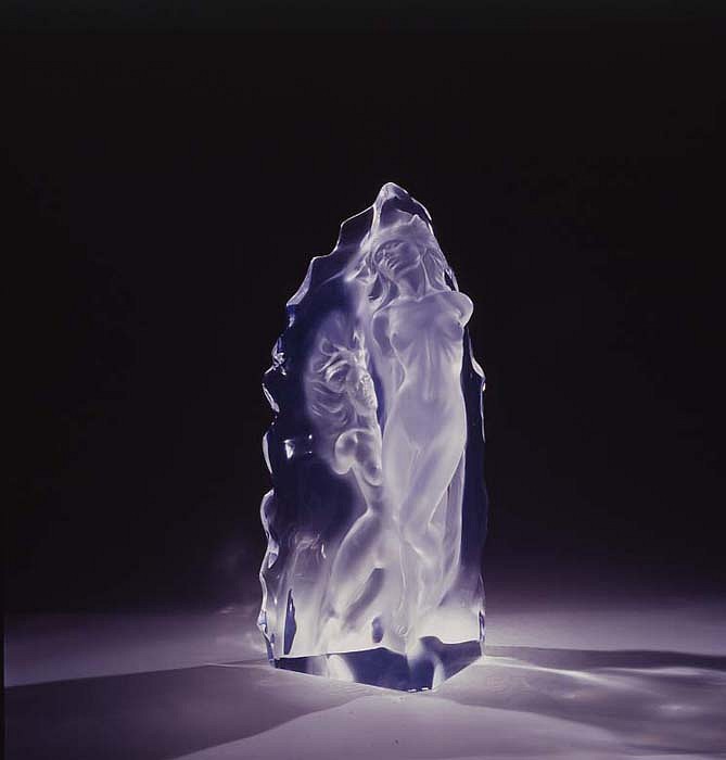 Frederick Hart, Emerging Flame, 2002
Clear Acrylic Resin Sculpture, 25 x 12 1/2 x 14 inches