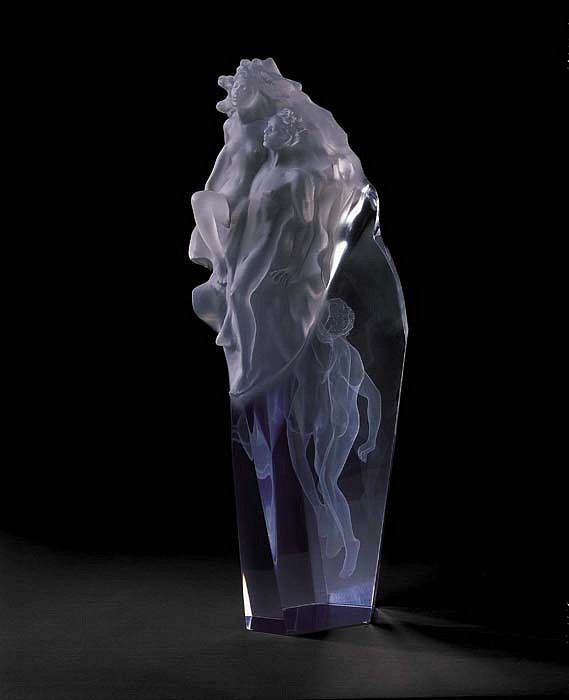 Frederick Hart, Born of Light
Clear Acrylic Resin Sculpture, 23 1/2 x 7 1/2 x 8 inches