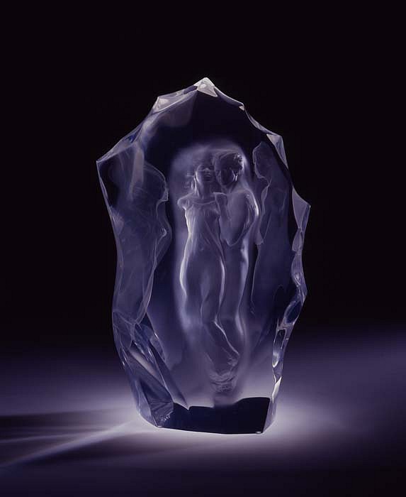 Frederick Hart, Illuminata III, 1998
Clear Acrylic Resin Sculpture, 16 1/2 x 10 x 6 1/2 inches