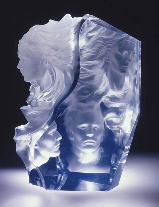 Frederick Hart, Appassionata, 2000
Clear Acrylic Resin Sculpture, 16 1/2 x 13 1/2 x 8 1/2 inches
