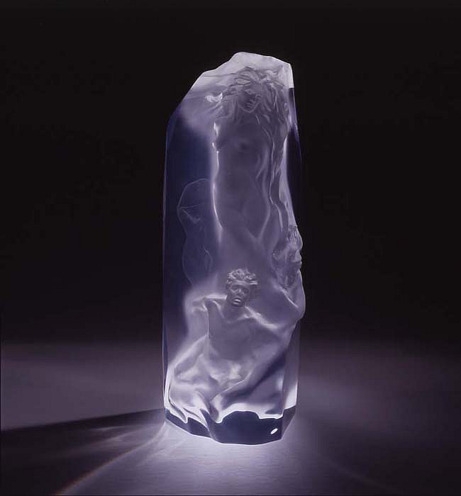 Frederick Hart, The Divine Milieu: Homage to Teihard de Chardin, 2001
Clear Acrylic Resin Sculpture, 20 x 8 x 10 inches