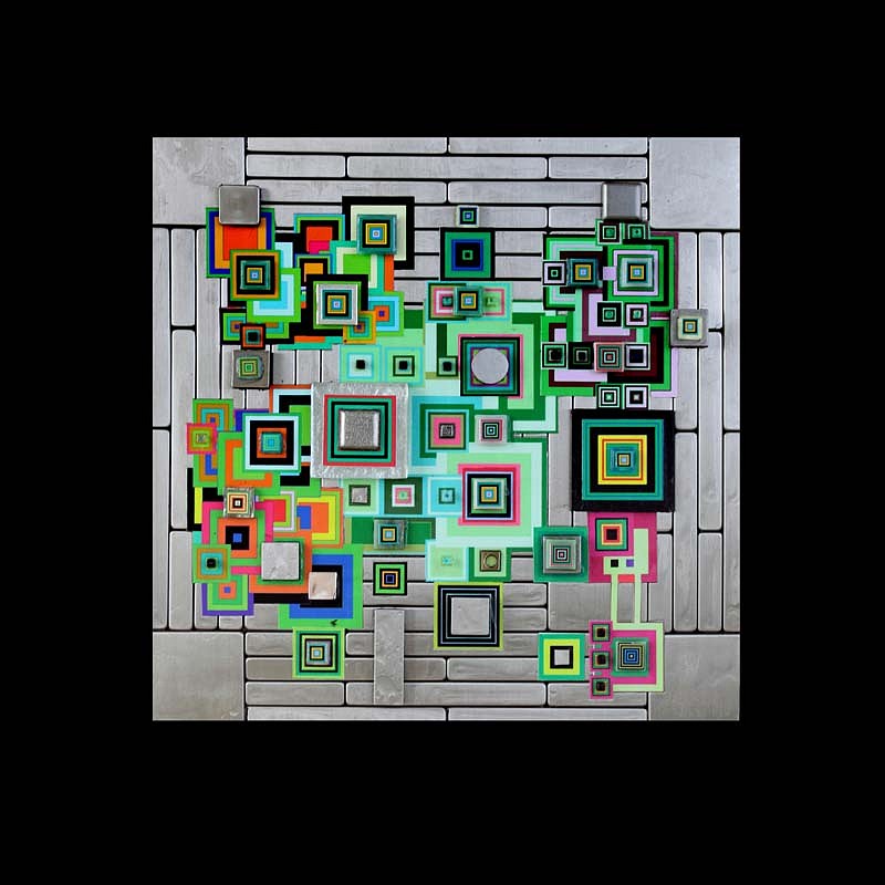 Robert Swedroe, Cyber Chase, 2010
Original Mixed Media, 18 x 18 inches