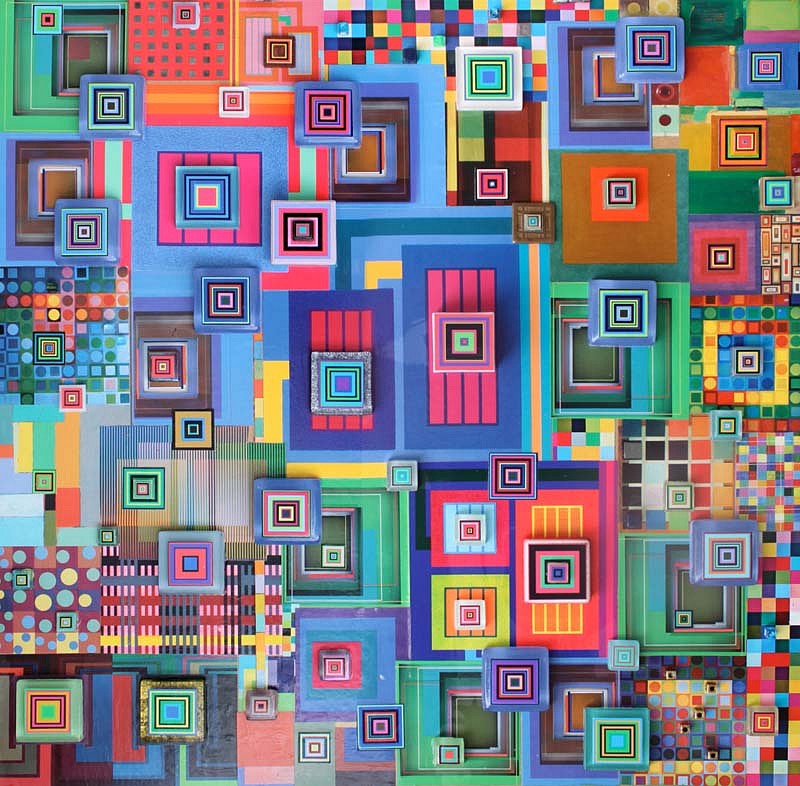 Robert Swedroe, Cyberlife, 2011
Original Mixed Media, 24 x 24 inches